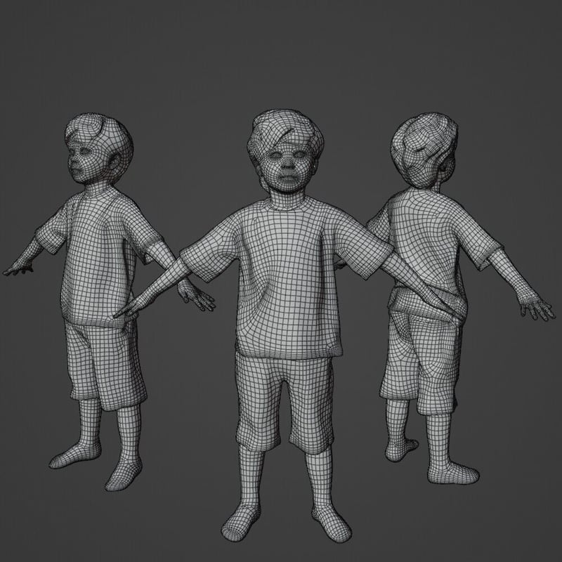 3D人モデルAポーズ 228_Rui K (靴下) | NO-N-NO 人物切り抜き素材と3D