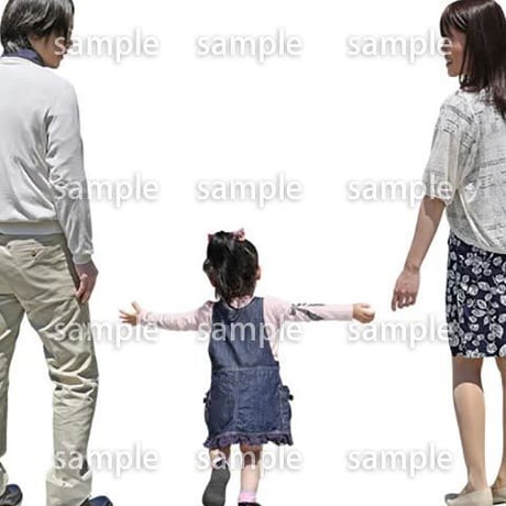 人物切抜き素材　ショッピングモール護編　T_020