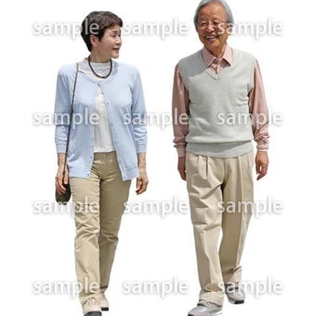人物切抜き素材　シニアライフ編　R_061