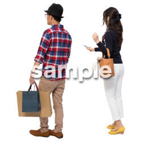 Cutout People　ショッピング　JJ_169