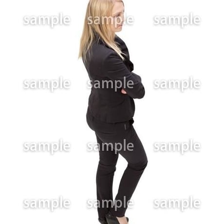 Cutout People　鳥瞰　人物 女性　FF_273