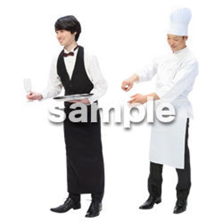 Cutout People　パーティースタッフ　DD_182