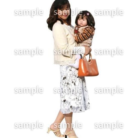 人物切抜き素材　ファミリー編　F_239