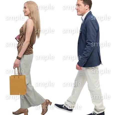 Cutout People　外国人ペア　JJ_458