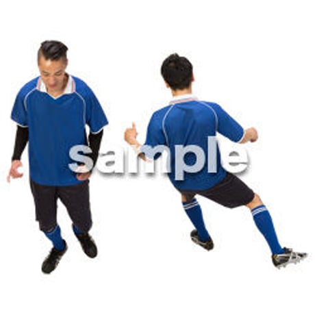 Cutout People　スポーツ 鳥瞰　CC_376