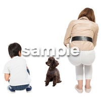 Cutout People　犬の散歩　II_485