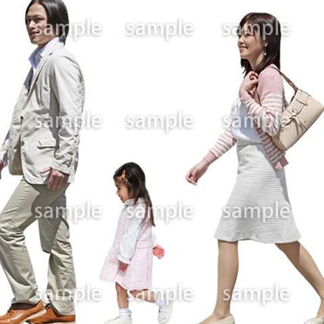 人物切抜き素材　ショッピングモール護編　T_003