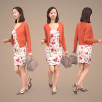3D人物素材  [Posed]  093_Aya