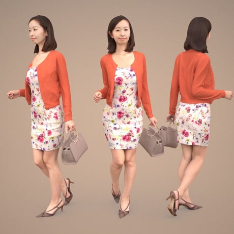 3D人物素材  [Posed]  093_Aya