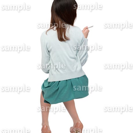 人物切抜きセット☆座る女性　1_set169