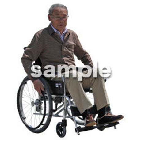 人物切抜き素材　シニア介護編　S_097