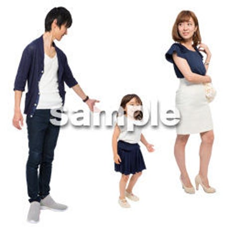 Cutout People　ファミリー　GG_097