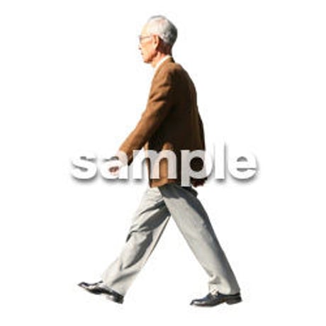 人物切抜き素材　シニア編　C_126