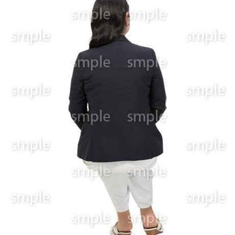 Cutout People　座る女性　KK_415