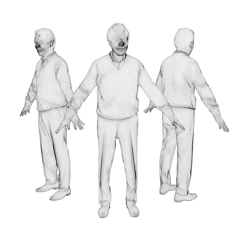 3D人モデルAポーズ　048_Ken