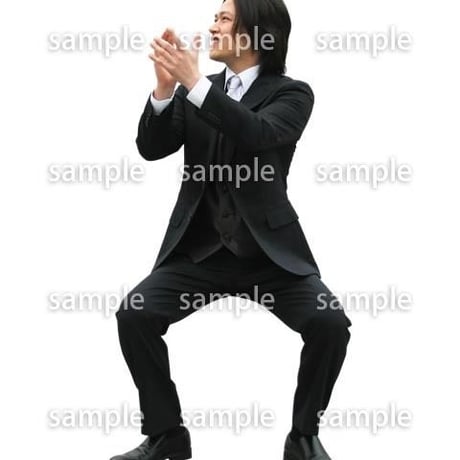Cutout People　パーティー座る人　DD_431