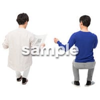 Cutout People　アットホーム　座る　II_425