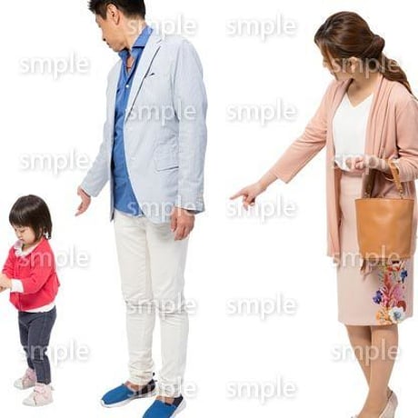 Cutout People　ファミリー　GG_072