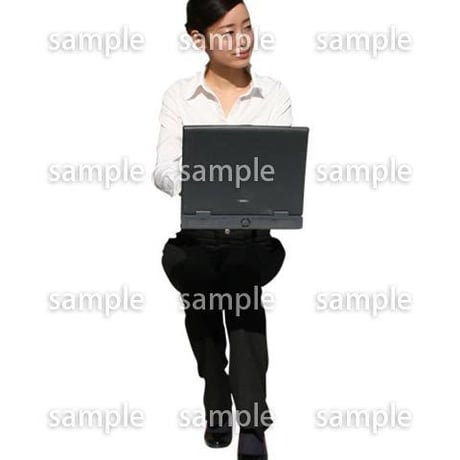 人物切抜き素材　座る人編　H_323