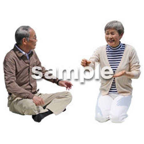 人物切抜き素材　シニアライフ編　R_337