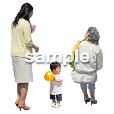 人物切抜き素材　シニアライフ編　R_038