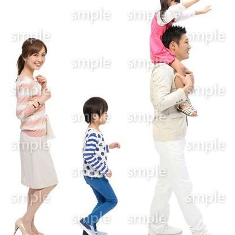 Cutout People　4人ファミリー　GG_103