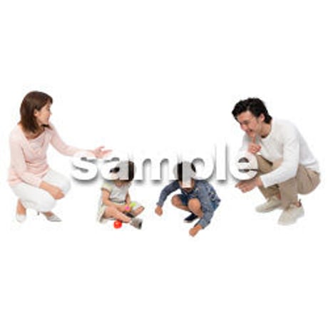 Cutout People　4人ファミリー　GG_482