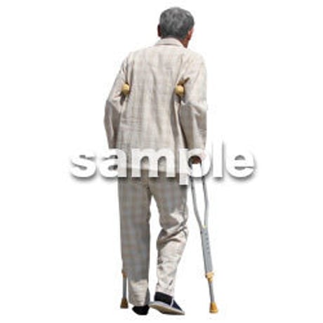 人物切抜き素材　シニア介護編　S_183