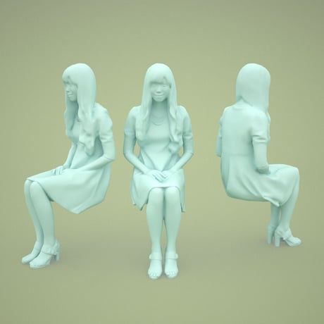 3D人物素材  [Posed]  073_Yui