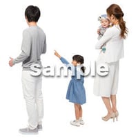 Cutout People　4人ファミリー　GG_439