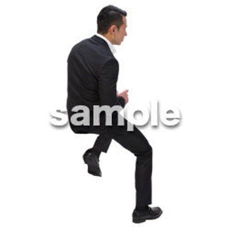 Cutout People　パーティー座る人　DD_384