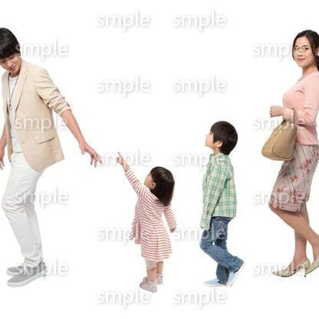 Cutout People　4人ファミリー　GG_223