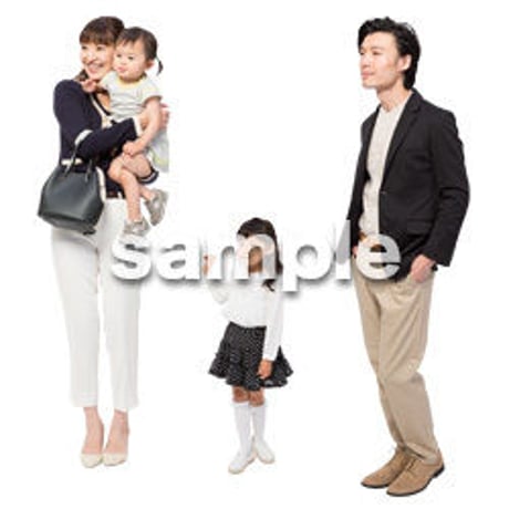 Cutout People　4人ファミリー　GG_407