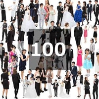 100個セット★人物切抜き素材-パーティー　1k016