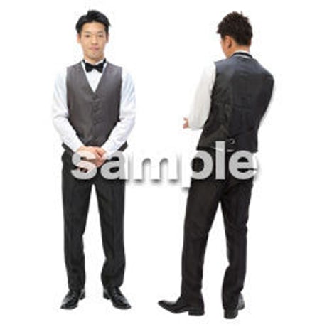 Cutout People　パーティースタッフ　DD_176