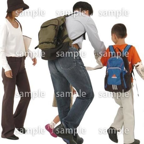 人物切抜き素材　ファミリー編　F_033