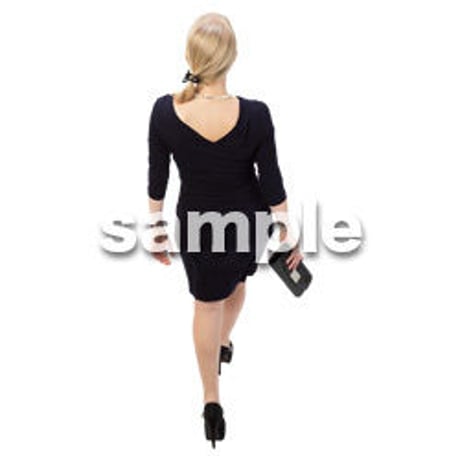 Cutout People　鳥瞰　人物 女性　FF_305