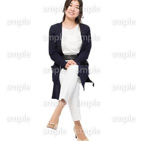 Cutout People　座る女性　KK_131