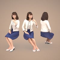 3D人物素材  [Posed]  015_Kana