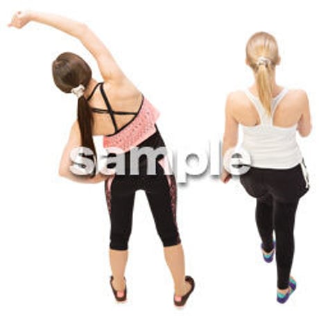 Cutout People　スポーツ 鳥瞰　CC_350