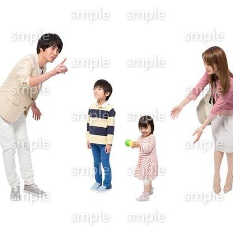 Cutout People　4人ファミリー　GG_467