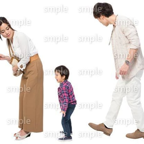 Cutout People　ファミリー　GG_158
