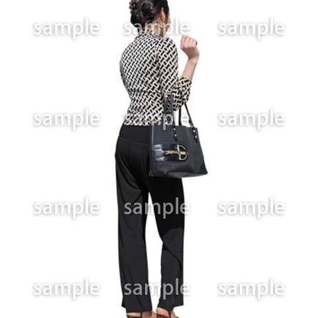 人物切抜き素材　ベーシックファッション編　P_184