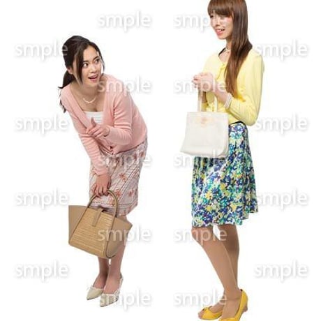 Cutout People　女性ペア　JJ_312