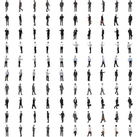 01Cutout People ビジネスV1 [ダウンロード版]