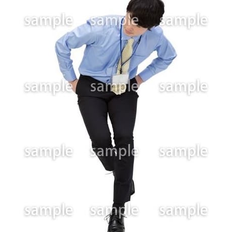 Cutout People　鳥瞰　座る男性 　FF_396