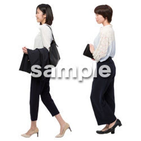 Cutout People　女性ペア　JJ_208