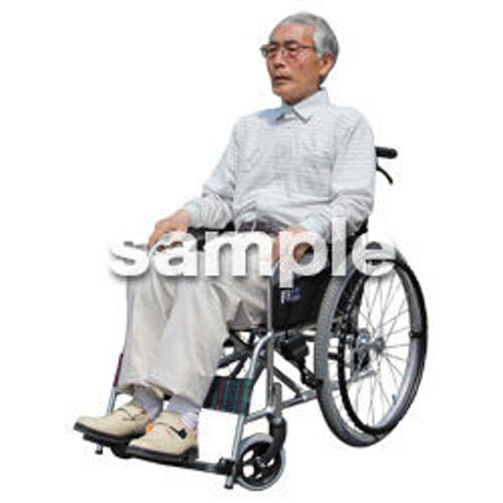 人物切抜き素材　シニア介護編　S_104
