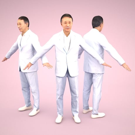 3D人モデルAポーズ　044_Ken