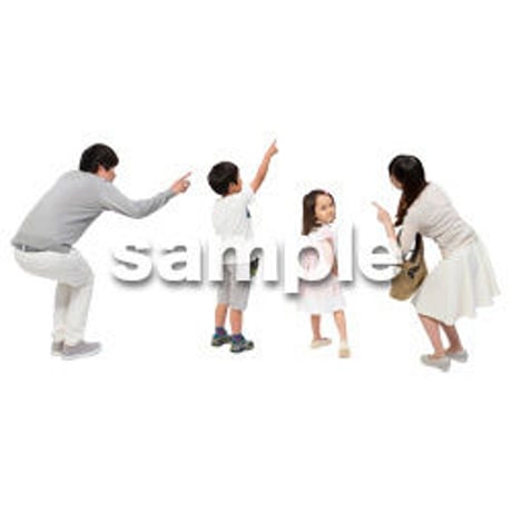 Cutout People　4人ファミリー　GG_479